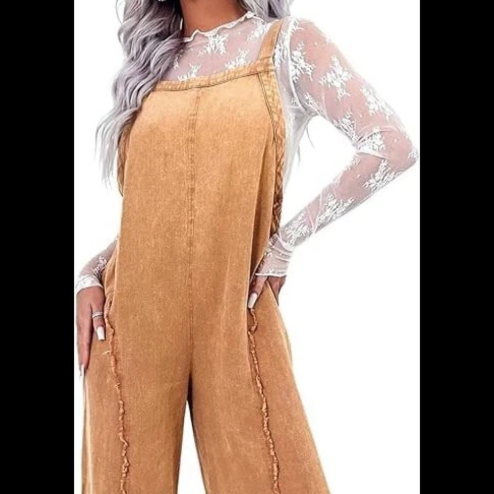 Women's Tan Jumpsuit
